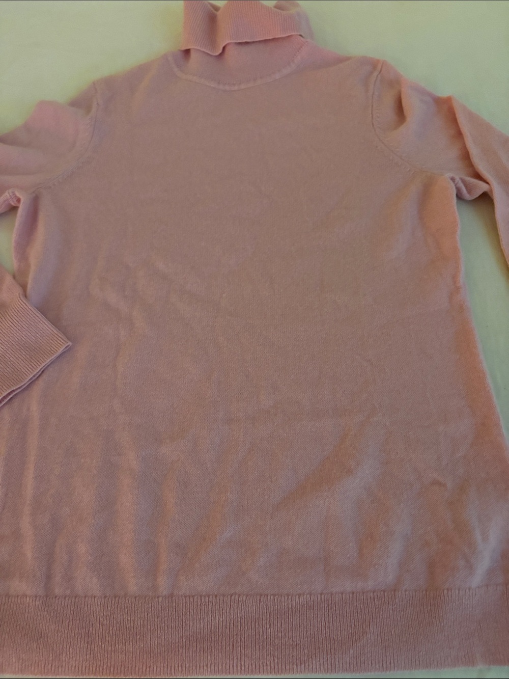 Talbots Soft Pink Turtleneck Sweater